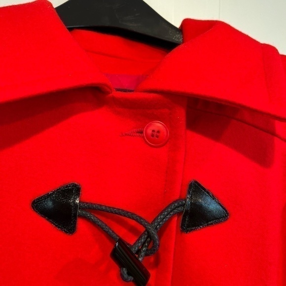 Vintage Pendleton Woolen Mills Jacket Wool Made In USA Red Duffle Large - Picture 3 of 16